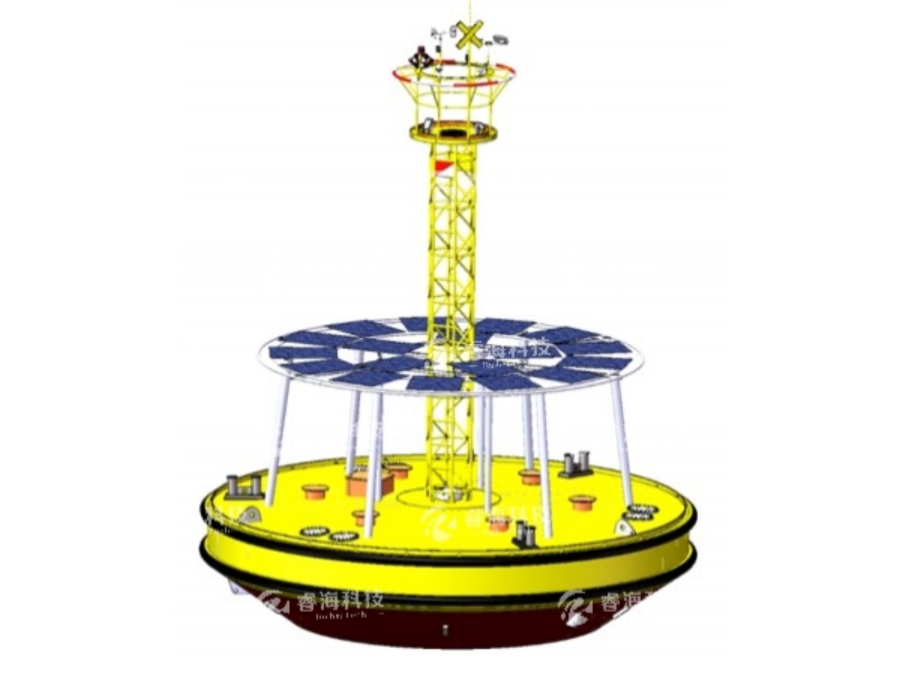 十米三锚系浮标